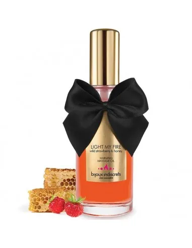 Bijoux Aceite Masaje Efecto Calor Aroma Fresa