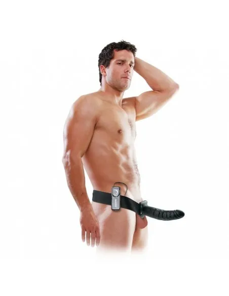 Fetish Fantasy Arnes Vibrador Hueco 19 Cm Negro