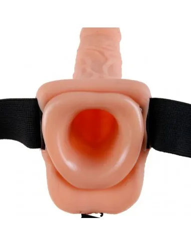 Fetish Fantasy Series 9" Hollow Strap-On With Balls 22.9Cm Natural