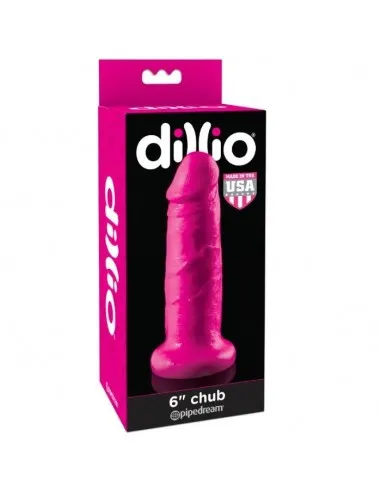 Dillio Dildo Con Ventosa Chub 15.2 Cm Rosa
