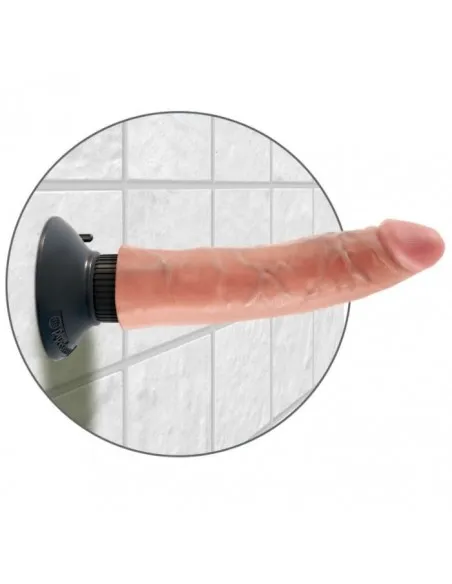 Dildo Vibrador King Cock 17.78 Cm Natural