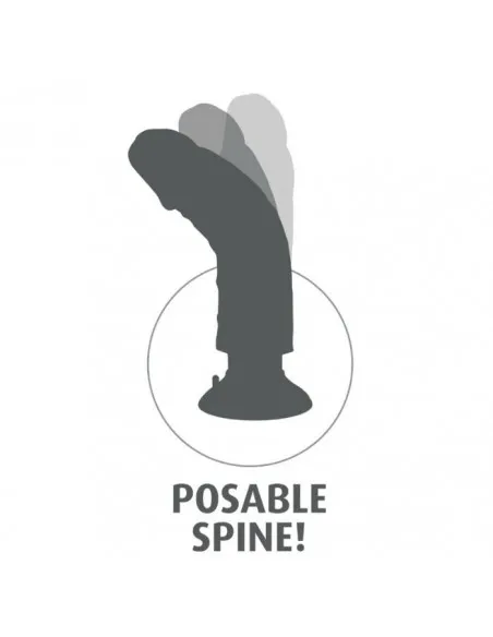 Dildo Vibrador King Cock Con Testiculos 25.5 Cm Color Carne