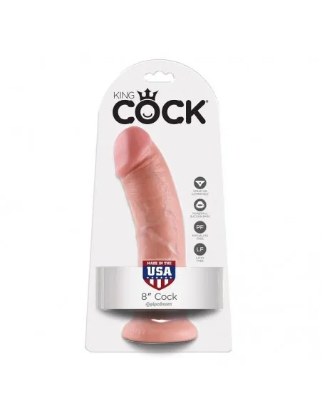 King Cock 8" Pene Natural 20.3 Cm