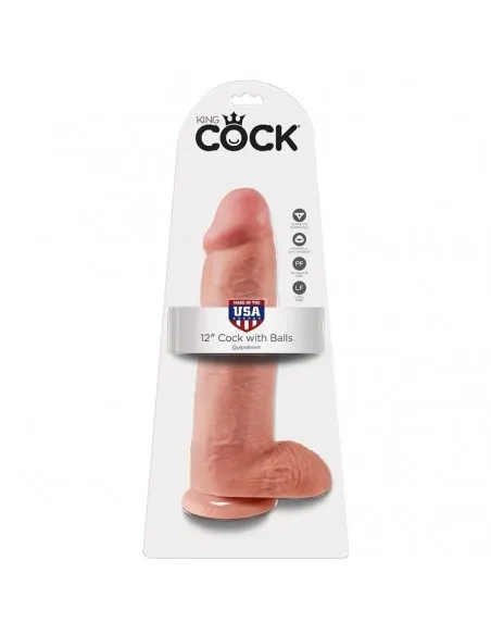 King Cock 12" Pene Realistico Natural 30.48 Cm