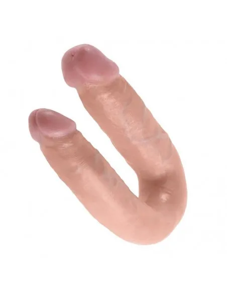 King Cock Dildo Doble Penetración 13.9 Cm Natural