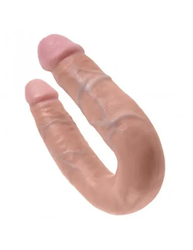 King Cock Dildo Doble Penetración 13.9 Cm Natural