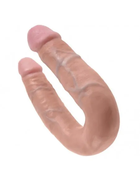 King Cock Dildo Doble Penetración 13.9 Cm Natural