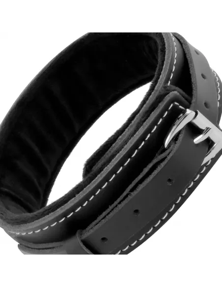 Darkness Collar Leather Con Correa Alta Calidad
