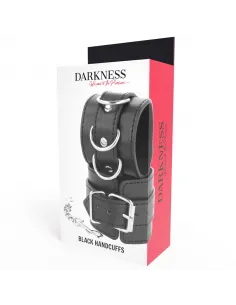 Darkness  Esposas Cuero Ajustables Negro 2