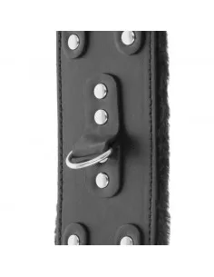 Darkness  Esposas Cuero Con Forro Ajustables Negro