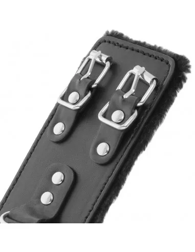 Darkness  Esposas Cuero Con Forro Ajustables Negro