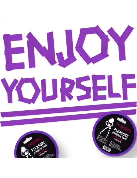 Darkness Cinta Para Bondage Lila Adhesiva 15M