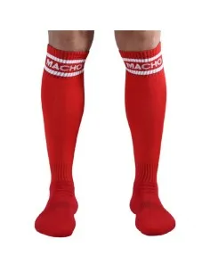 Macho Calcetines Largos Talla Unica Rojo