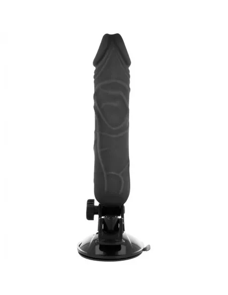 Basecock Realistic Vibrador Control Remoto Negro 20Cm