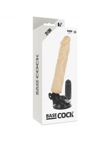 Basecock Realistic Vibrador Control Remoto Natural 21Cm