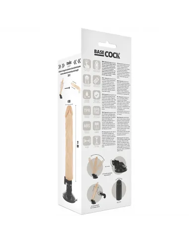 Basecock Realistic Vibrador Control Remoto Natural 21Cm
