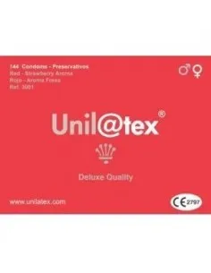 Unilatex Preservativos Rojos/Fresa 144 Uds