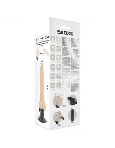 Basecock Realistic Vibrador Control Remoto Natural 20Cm