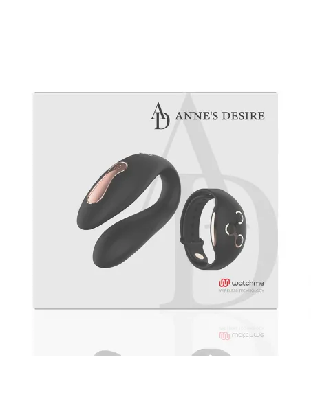 Anne S Desire  Dual Pleasure Tecnología Watchme Negro / Gold