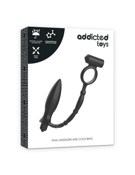 Addicted Toys Plug Anal Con Anillo Vibrador