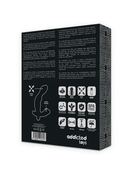 Addicted Toys Estimulador Anal Prostata Realistic Silicona P-Spot Vibe