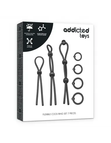 Addicted Toys Kit De 7 Anillas Silicona Flexible