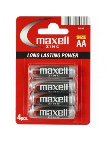 Maxell Pila Salina Manganeso Aa R6 Blister*4