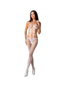 Passion Woman Bs084 Bodystocking Blanco Talla Unica