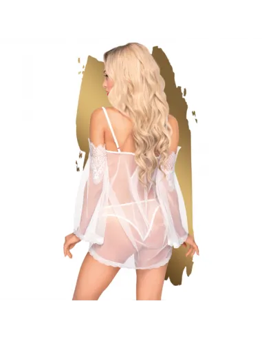 Penthouse Lip Smacker Babydoll Blanco L/Xl