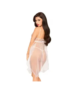 Penthouse Naughty Doll Babydoll Blanco S/M 2
