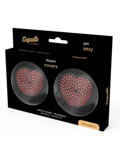 Coquette Chic Desire Cubre Pezones Rojo / Negro