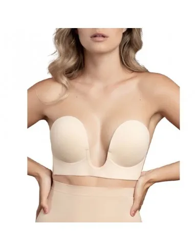 Bye Bra Sujetador Sin Asas En U Natural Talla D