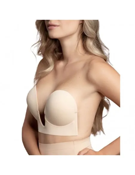 Bye Bra Sujetador Sin Asas En U Natural Talla D