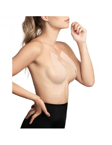 Bye Bra Body Cinta 5M X 6.5 Cm + 3 Pares De Pezoneras Natural