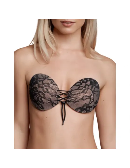 Bye Bra Sujetador Adhesivo Con Entrelazado Y Bordados Talla D