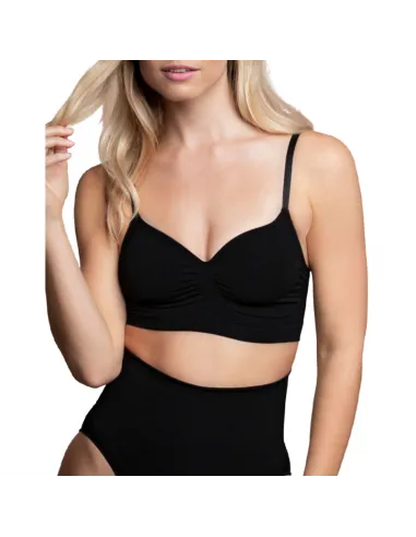 Bye Bra Sujetador Sin Costuras Medium Control Negro L