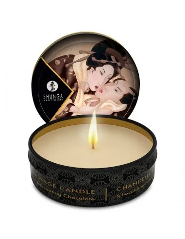Shunga Mini Caress By Candelight Vela Masaje Chocolate 30Ml