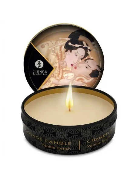 Shunga Mini Caress By Candelight Vela Masaje Vainilla 30Ml