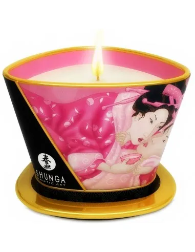 Shunga Mini Caress By Candelight Vela Masaje Rosas Afrodisiacas 170Ml