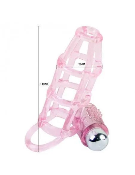 Sweet 10 Ritmos Funda Y Anillo Silicona Para El Pene Rosa.