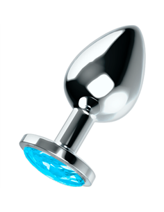 OHMAMA PLUG ANAL CON CRISTAL AZUL M