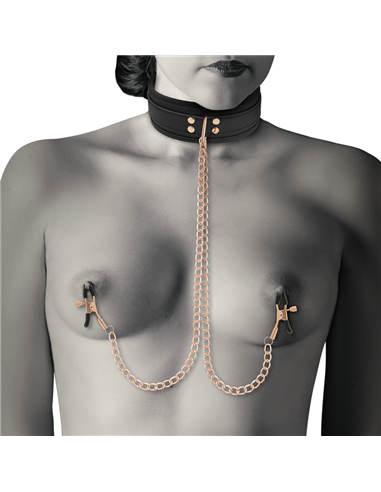 COQUETTE FANTASY COLLAR CON PINZAS PEZONES