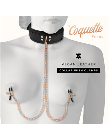COQUETTE FANTASY COLLAR CON PINZAS PEZONES
