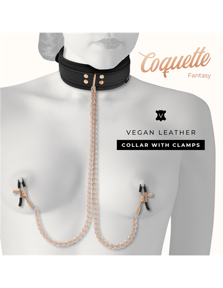 COQUETTE FANTASY COLLAR CON PINZAS PEZONES