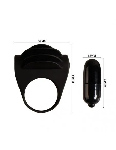 Pretty Love Chester Anillo Vibrador Negro