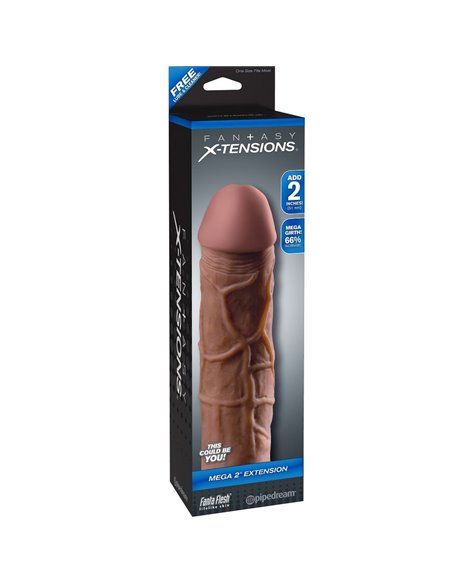 MEGA 2 EXTENSIÓN MARRON PARA EL PENE