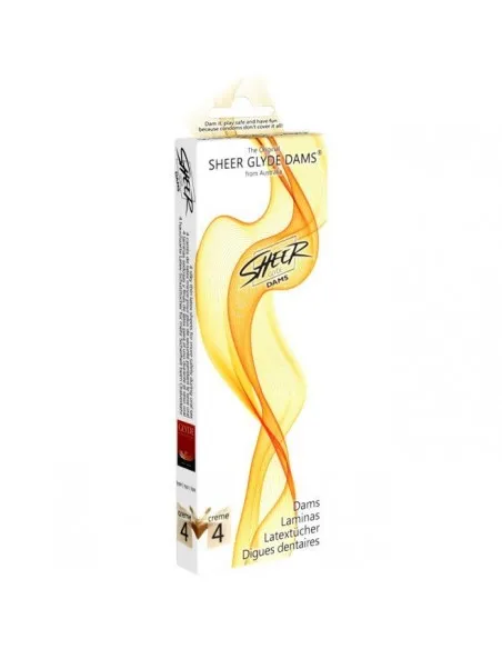 Sheer Glyder Dams Laminas Latex Sexo Oral Vainilla