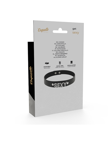 COQUETTE CHOKER CUERO VEGANO - SEXY