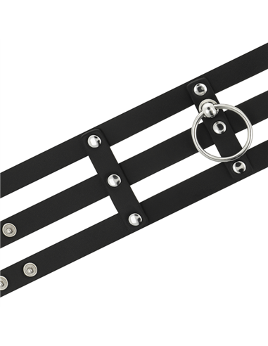 COQUETTE CHOKER CUERO VEGANO ESTILO FETISH