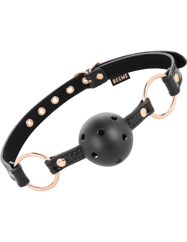 BEGME BLACK EDITION MORDAZA CUERO VEGANO